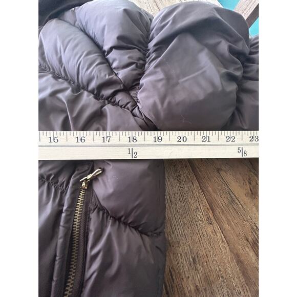 JLo Brown Reversable Gold Fur Hooded Super Thick Puffer Jacket - Picture 6 of 10